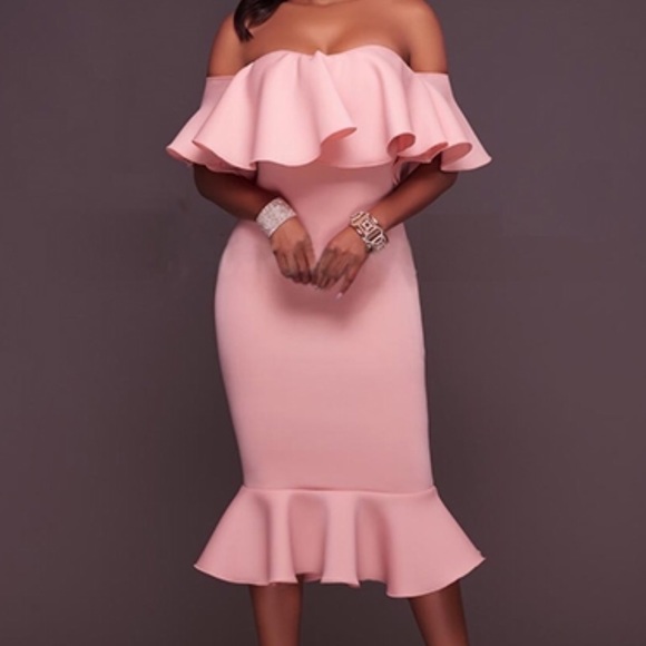 Dresses & Skirts - Perfect Pink Ruffle Dress! Dresses & Skirts - Perfect Pink Ruffle Dress!